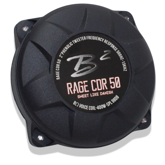 B2 Audio RAGE Compression Driver 200W RMS 8-Ohm 1" Throat Twist-On 2" VC.