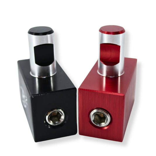 B2 Audio Pair of Dual 0GA to 0GA Amplifier Inputs With Anodized Finish & B2 logo engraved.