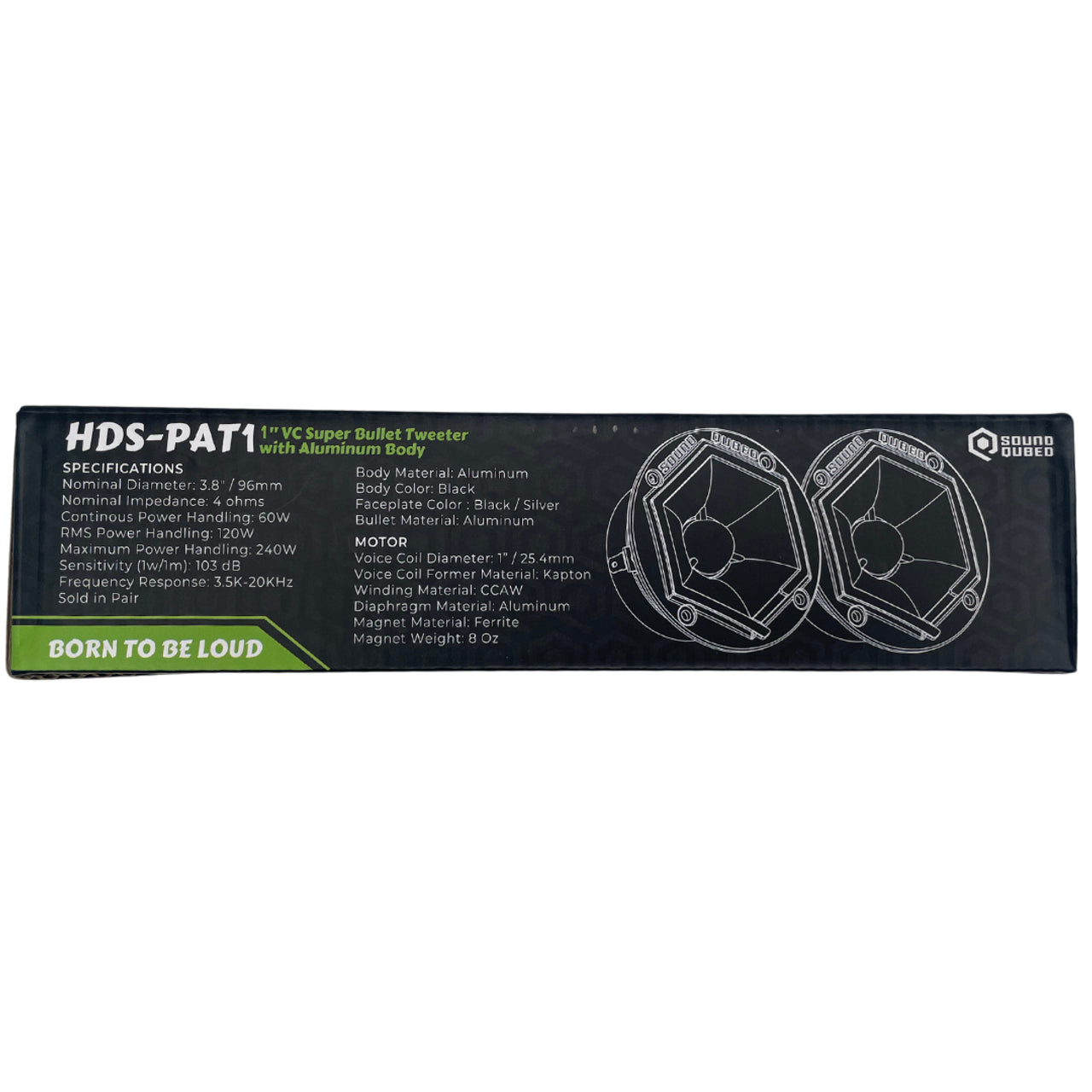 SoundQubed 3.8" HDS-PAT1 Q-Shaped Pro Audio Tweeter - Audio Sellerz