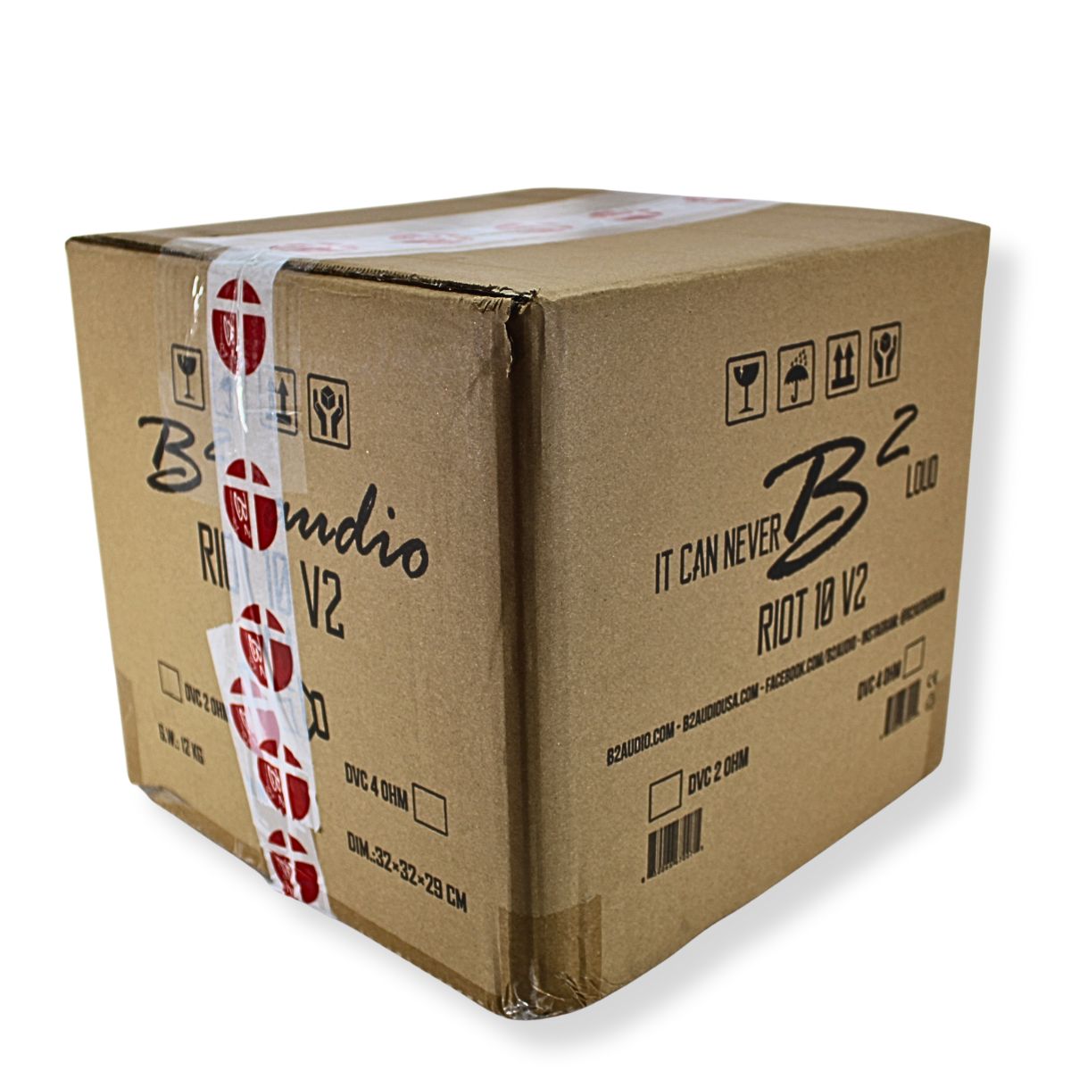 B2 Audio 10" Subwoofer 1000W RMS 3" Voice Coil Dual 2-Ohm Riot.