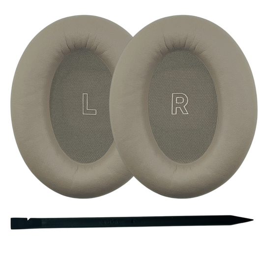 CS Ear Pad Cushion Replacements for Bose QC Ultra Headphones - White Smoke - product image 2 - Audio Sellerz