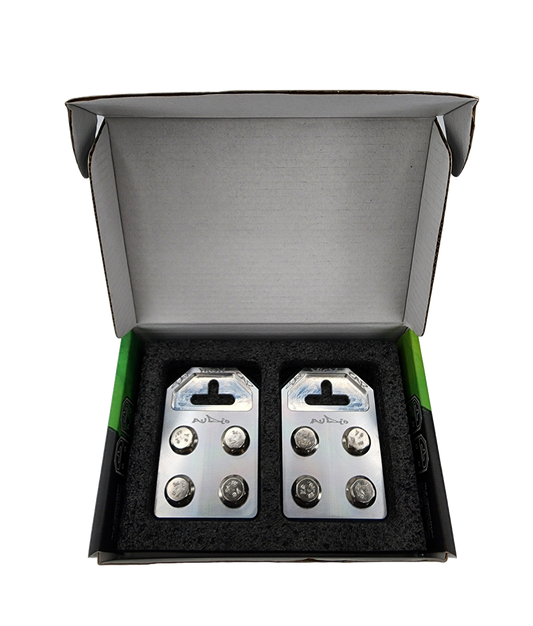 Sky High Car Audio Flat 4 Spot Aluminum Battery Terminals Pair - Audio Sellerz