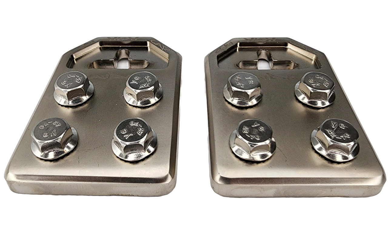Sky High Car Audio Cast Aluminum Flat 4 Spot Aluminum Battery Terminals