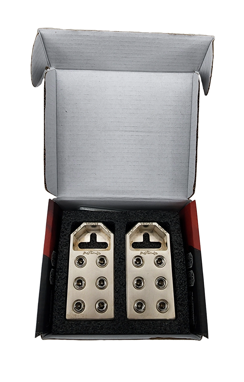 Sky High Car Audio (6) 1/0 Battery Terminals Cast Aluminum