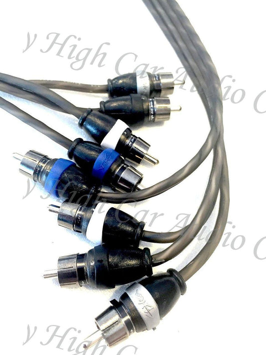 Sky High Car Audio Twisted 4-Channel Twisted RCA 12ft-20ft - Audio Sellerz