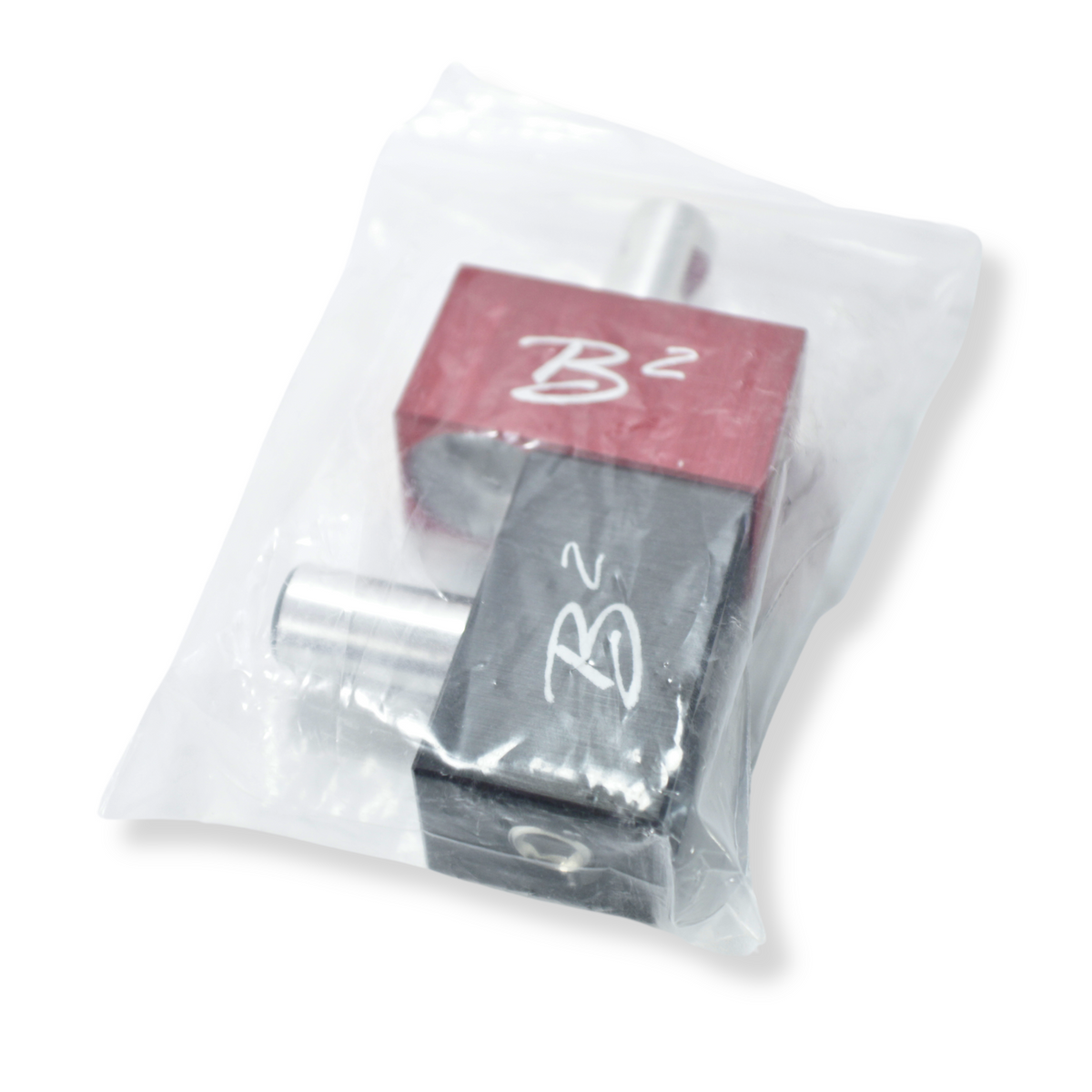 B2 Audio Pair of Dual 0GA to 0GA Amplifier Inputs With Anodized Finish & B2 logo engraved.