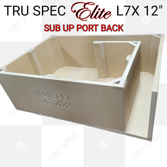TRU SPEC Elite Prefab Kicker Solo X 12" L7X Sub Up Port Back Subwoofer Enclosure.