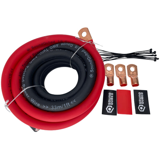 SoundQubed 1/0 Gauge Big 3 Upgrade Kit β CCA wire - Audio Sellerz