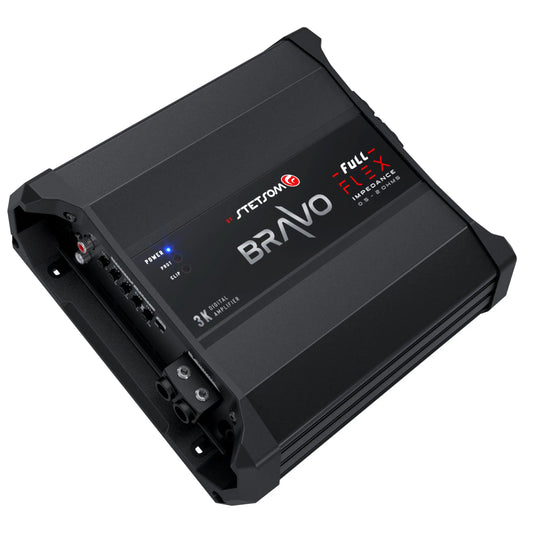 Stetsom Bravo Full Flex 3K Monoblock Amplifier – 3000W RMS 0.5 to 2 Ohm - Audio Sellerz