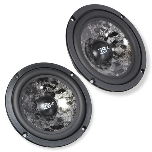 B2 Audio RIOT Series V2 6.5" 100 Watt RMS 4-Ohm Component Set With 1" Wide Band Tweeter & Crossover RIOT61.