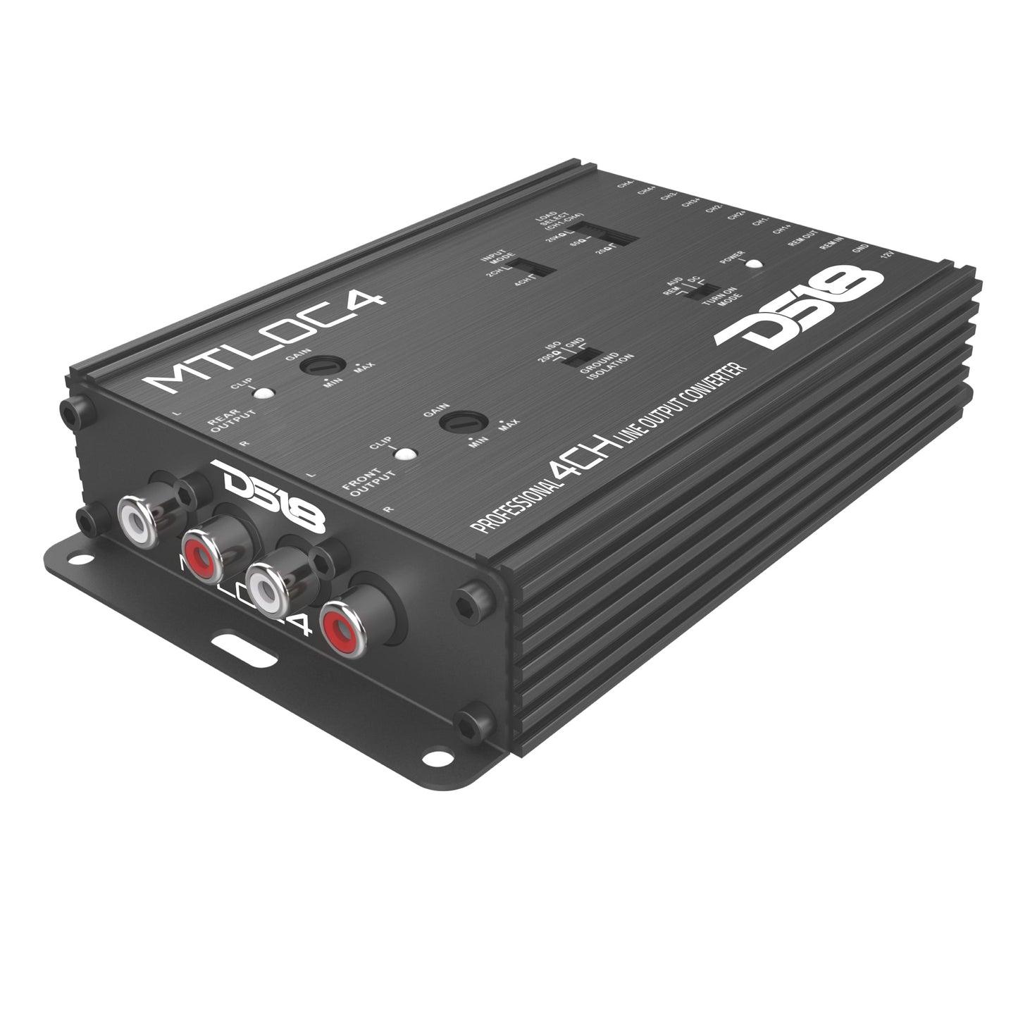 4-Channel High-to-Low Level Line Output Converter with Remote Turn-On - MTLOC4 - product image 4 - AudioSellerz