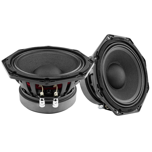 Octagonal 6.5" Mid-Range Loudspeaker 300 Watts Rms 8-Ohm.