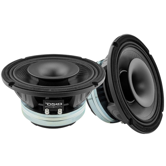 8" Neodymium Coaxial Hybrid Mid-Bass Water resistant Carbon Fiber Cone Loudspeaker with Built-in Driver 400 Watts Rms 8-Ohm.