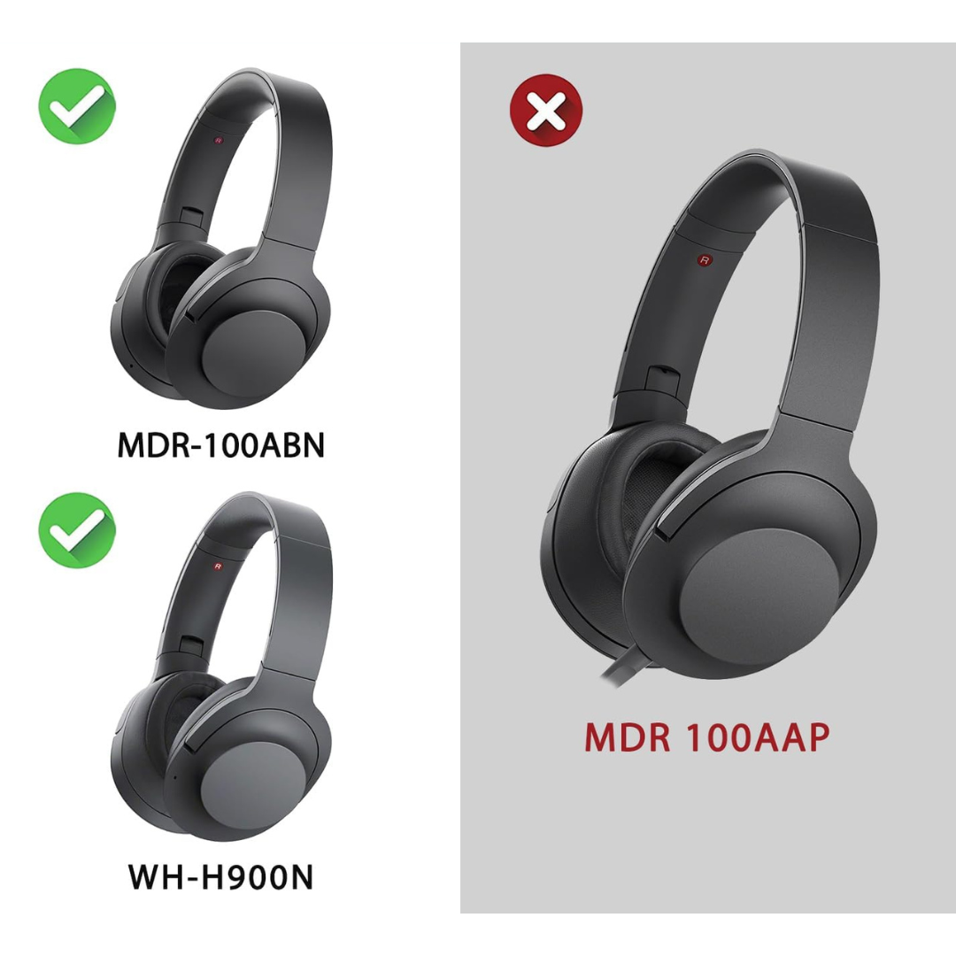 CS Replacement Ear Pad Cushions for Sony MDR-100ABN WH-H900N Headphones - product image 8 - Audio Sellerz