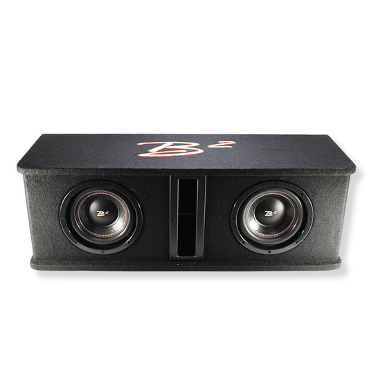 B2 Audio Dual 8" 800W Peak Dual 2 Ohm Vented Loaded Subwoofer Enclosure DVPE28.