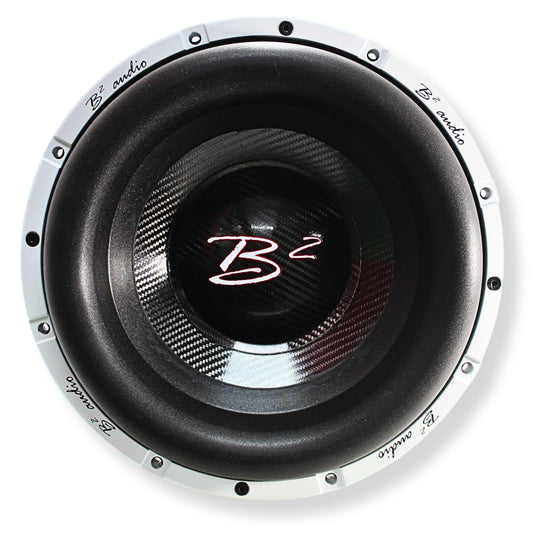 B2 Audio RAGEXL Series V2 12" 3500 Watt RMS Carbon Fiber Cone Dual 1-Ohm 3" Voice Coil Subwoofer.