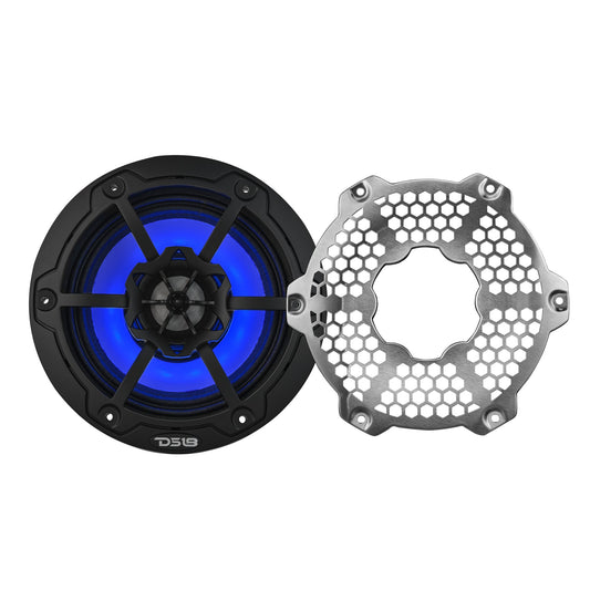 6.5” Marine 2-Way Hybrid Speaker with RGB LED, Compression Driver and Neodymium Magnet | 250W RMS 4-Ohm.