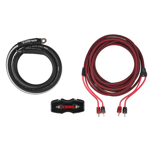 0-GA Amplifier Installation Wiring Kit - Red.
