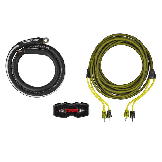 0-GA Amplifier Installation Wiring Kit - Yellow.