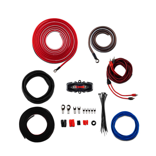 8-GA CCA Amplifier Installation Kit - RED.