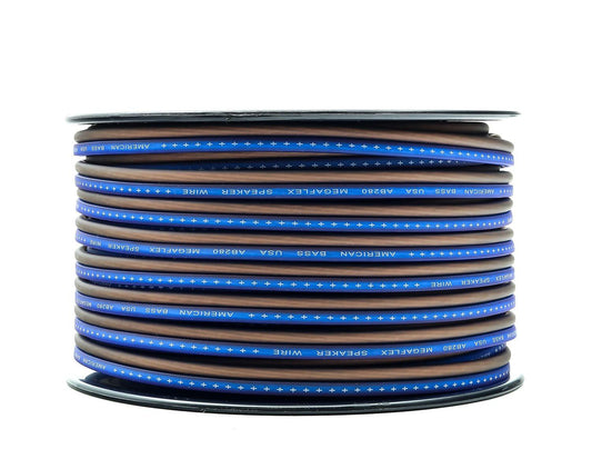 American Bass 12 Gauge Megaflex Speaker Wire 100ft Spool - Sold by Audio Sellerz