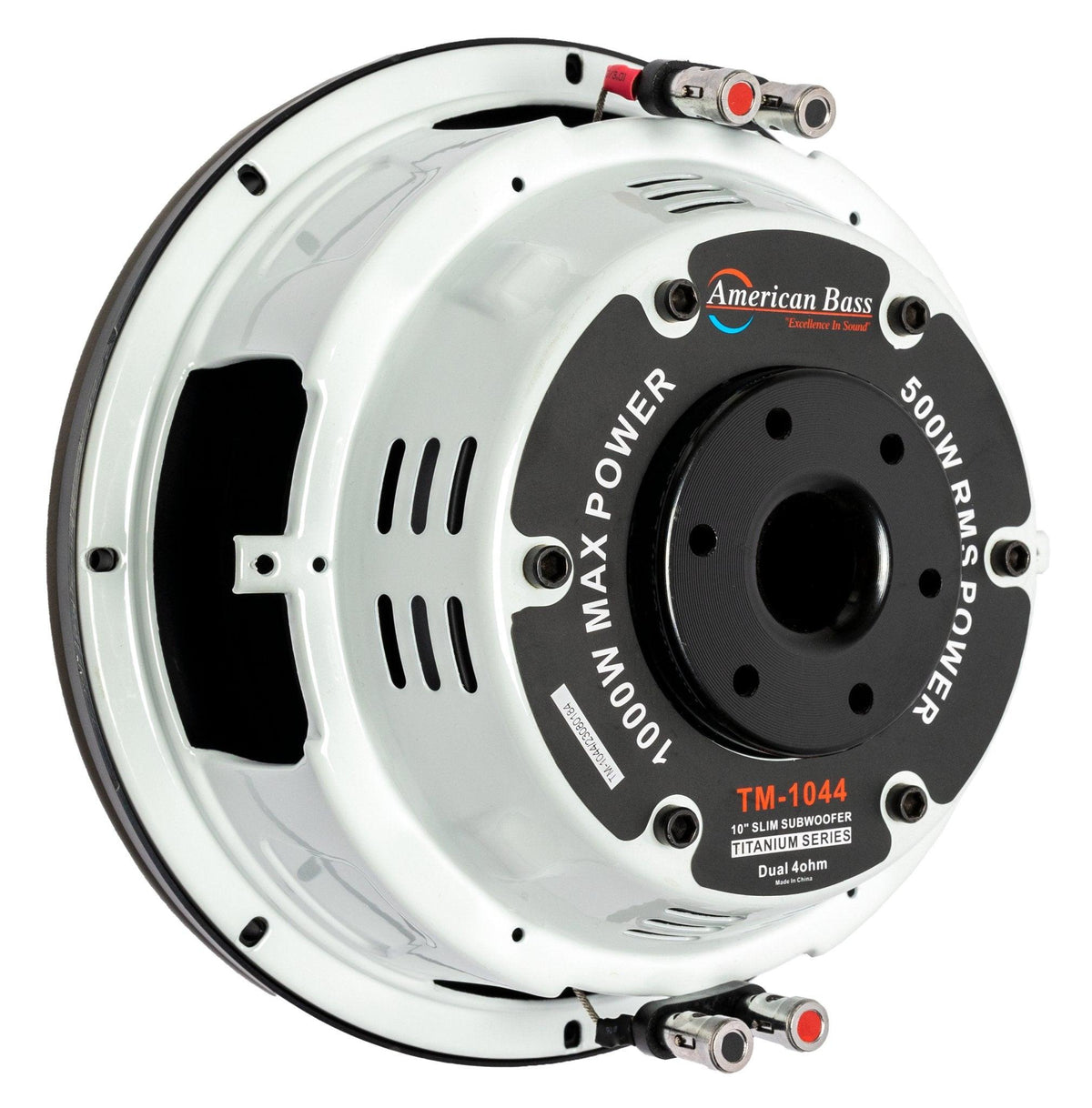 American Bass Titanium 10" Slim Subwoofer - Sold by Audio Sellerz
