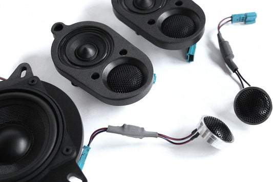 Bavsound Stage One Speaker Upgrade for E46 Convertible with Harman Kardon.