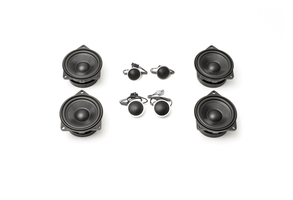Stage One BMW Speaker Upgrade for E83 X3 with Premium Top Hi-Fi.