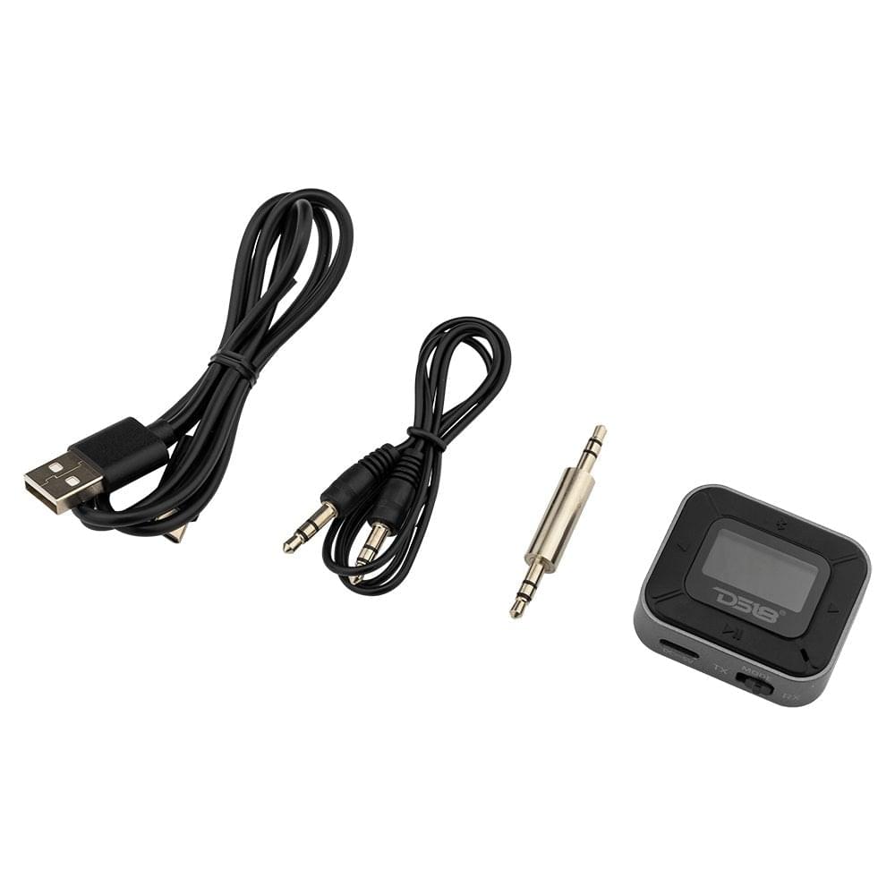 5.0 Bluetooth Transmitter and Receiver 2-in-1 Wireless Audio Adapter - Blue - BTR2D - product image 5 - AudioSellerz