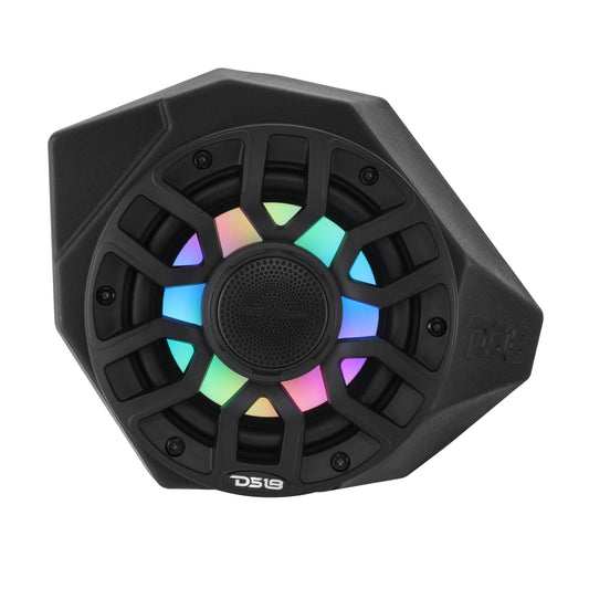 Can-Am Maverick X3 Kick Panel Speaker Pods Loaded with NXL-IQ 6.5" 2-Way Coaxial Marine Speakers and Digital LED Lights.