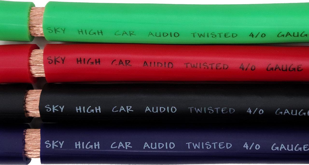 Sky High Car Audio CCA 4/0 XL Gauge 25ft Coil Power Ground Wire - Audio Sellerz