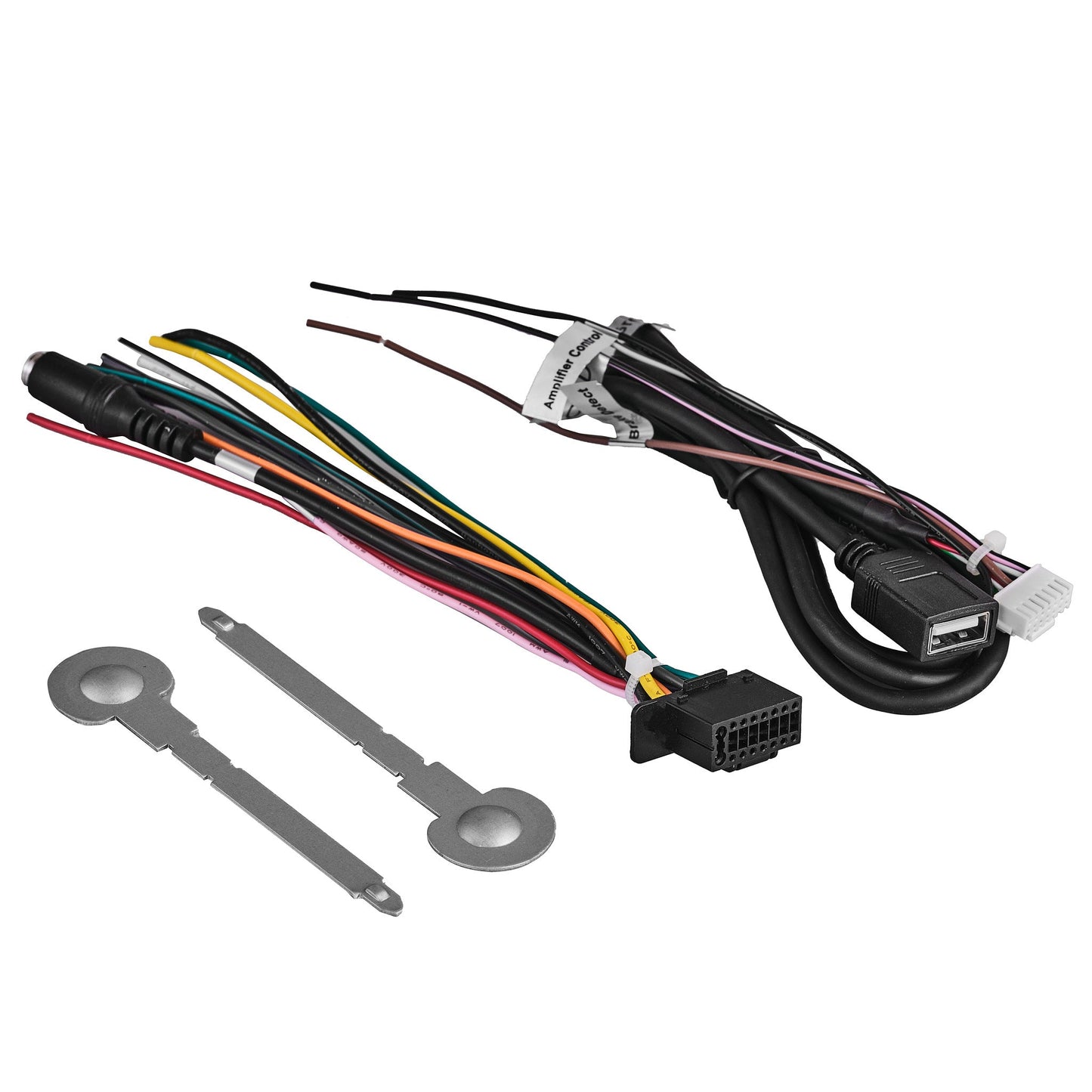 10.5" Floating Adjustable Modular Touchscreen Mechless Single-DIN Head Unit with Bluetooth, Mirror Link and USB.