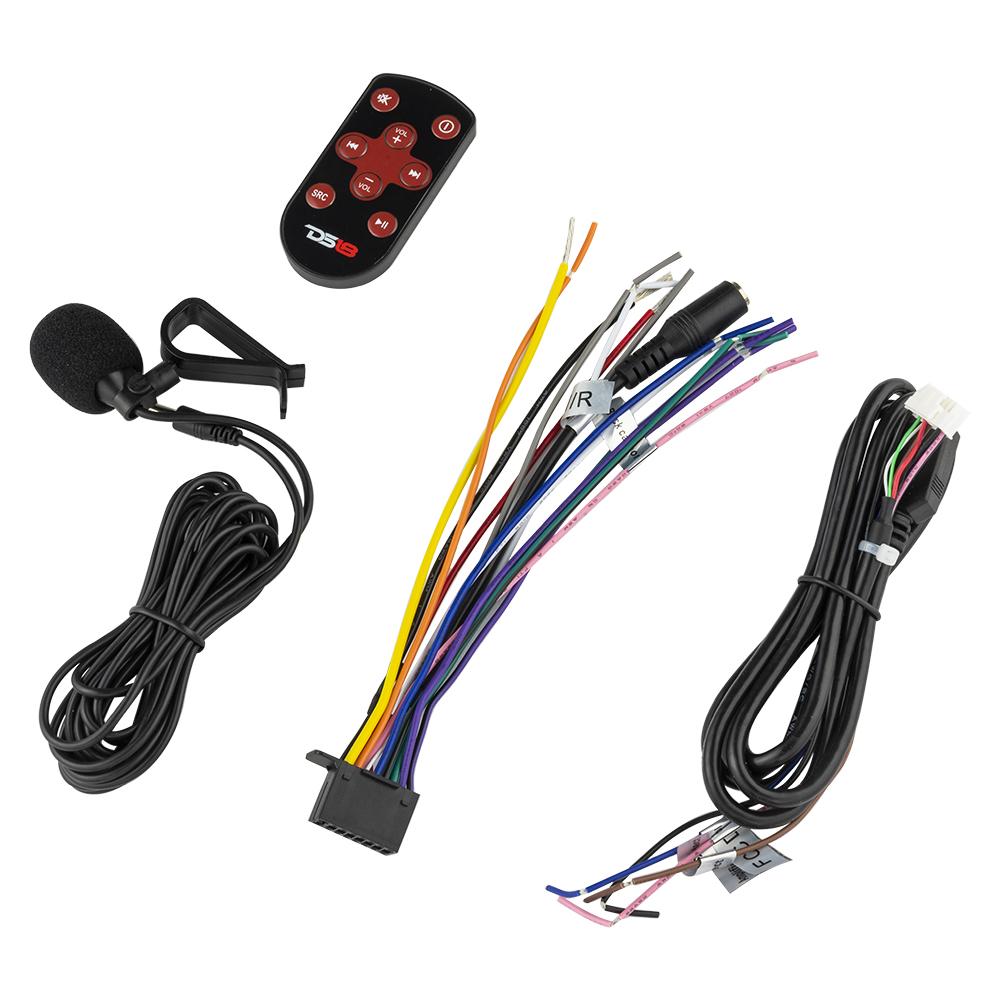 6.9" Touchscreen Mechless Double-DIN Headunit with Bluetooth, USB and Mirror Link.