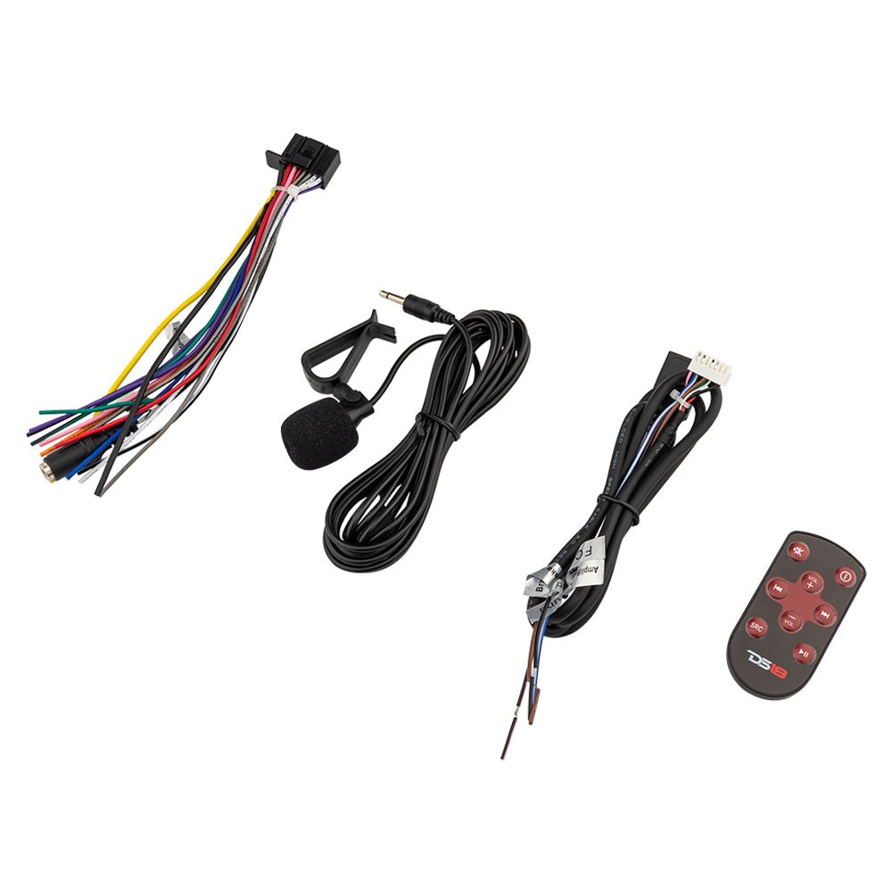 7" Touchscreen Mechless Double-DIN Headunit with Bluetooth, USB, Mirror Link And Car play.