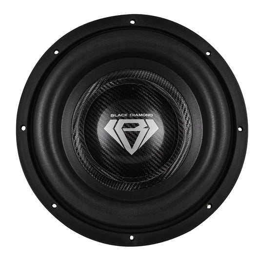 Black Diamond 12" High Excursion Subwoofer with Carbon Fiber Cone | 3500W RMS / 7000W MAX | Dual 2-Ohm Voice Coil.
