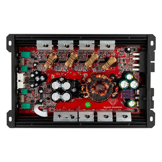 Black Diamond Class D 4-Channel Full Range Amplifier | 200W RMS X 4 at 4-Ohm.