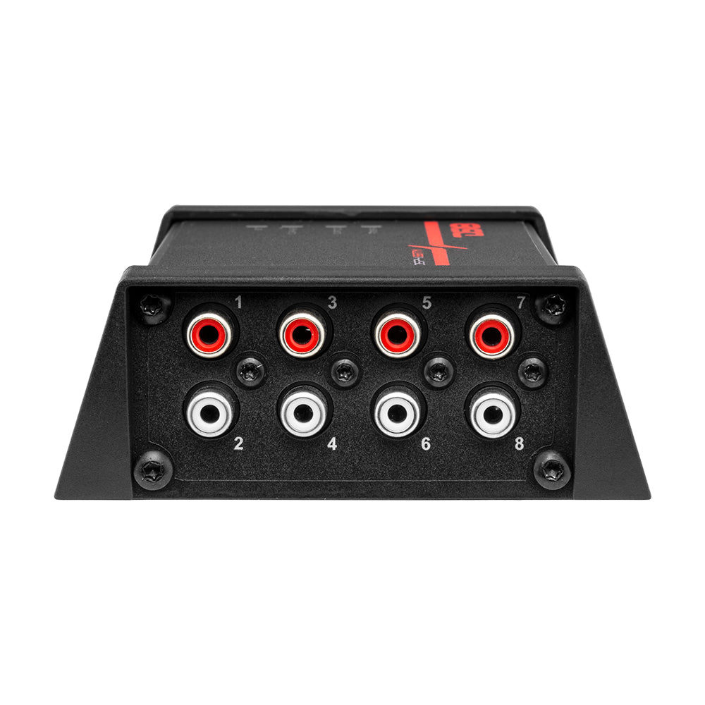 4-Channel In and 8-Channel Out Digital Sound Processor (DSP) with Bluetooth.