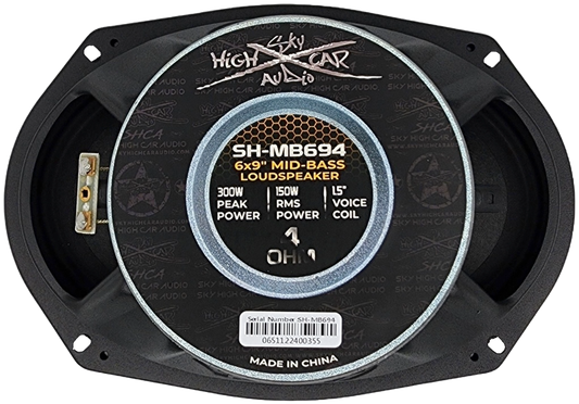 SHCA Pro Audio MB694 6x9" Mid-Bass Loudspeaker with 1.5" Voice Coil (Single) - Audio Sellerz