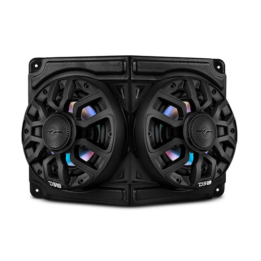 Universal Overhead Flat Mount Pod For Two 6.5” Speakers - Great for ATVs, UTVs, Golf Carts, Boats and more.