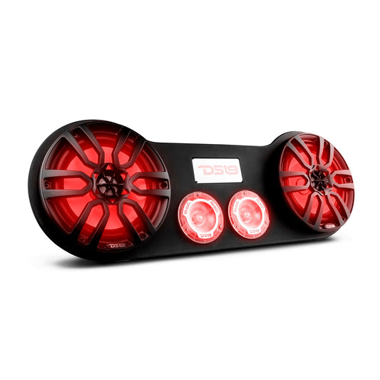 28" High Density ABS Universal Speakers Enclosure 2 X 8" and 2 x 3.78" Tweeters.