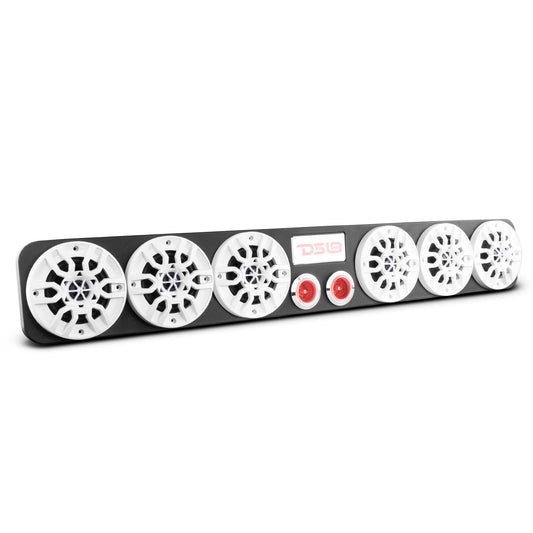 39" High Density ABS Universal Enclosure 6 x 4" and 2 x 2.3" Tweeters (Speakers Not Included).