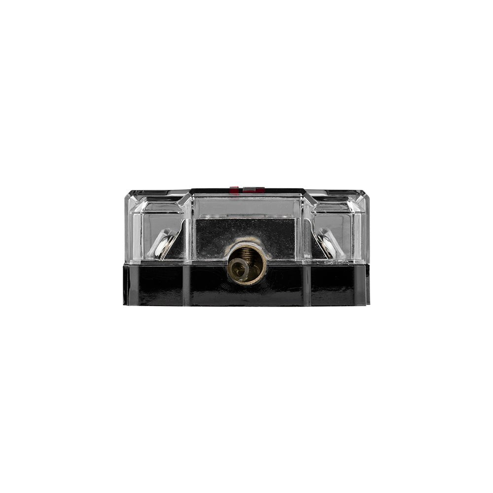 DS18 FDG1224AFS-80A ANL Fuse Holder and Distribution Block 0GA In - 2x4GA Out with Voltmeter.