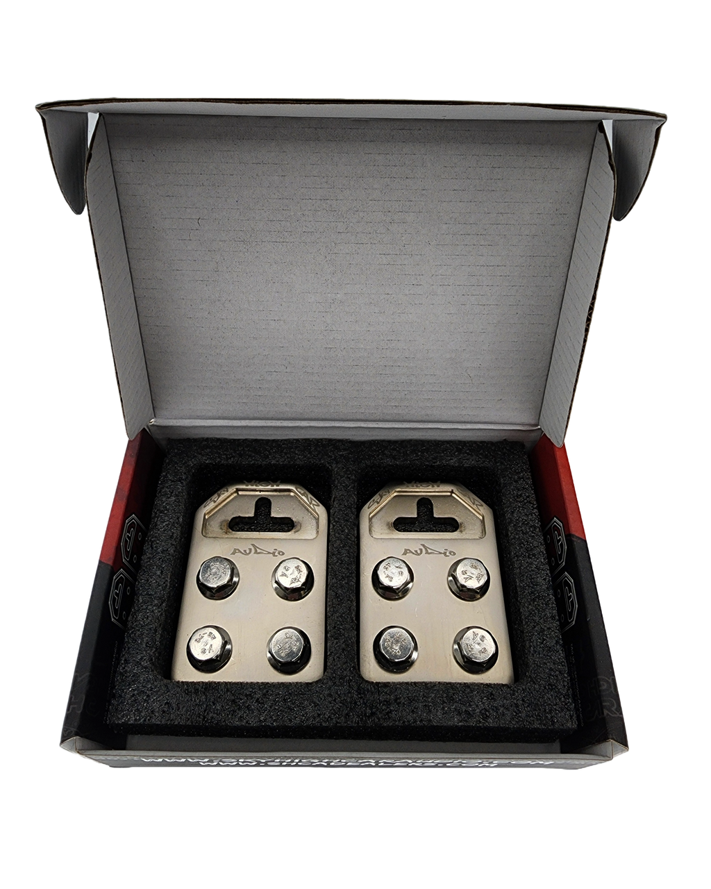 Sky High Car Audio Cast Flat 4 Spot Battery Terminals - Audio Sellerz