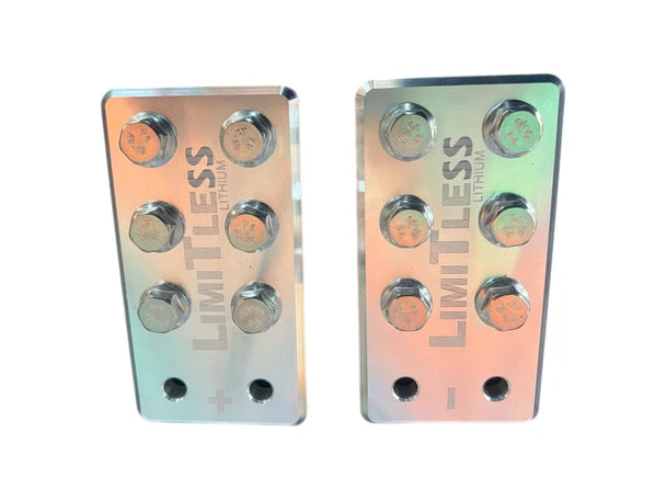 Limitless Lithium 6 Spot Lug-Style Battery Terminals - Pair