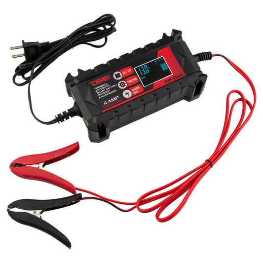 4 AMP Automatic Smart Lithium and AGM Car Battery Charger & Maintainer.