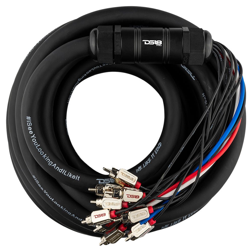 Snake, Medusa 10 Channel RCA and 4 x 12GA OFC Power Wire 30 Feet.