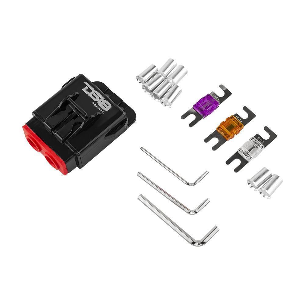 Marine Grade Fuse Holder 4-GA, Fuses Included.