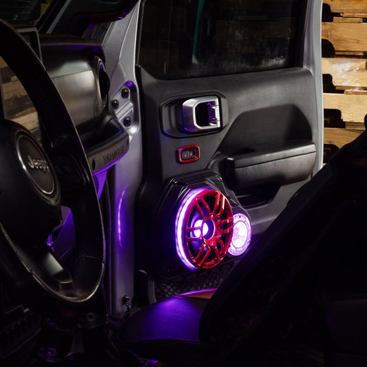 Jeep JL/JLU/JT Front Door Speaker Panels - Long Armrest Models.