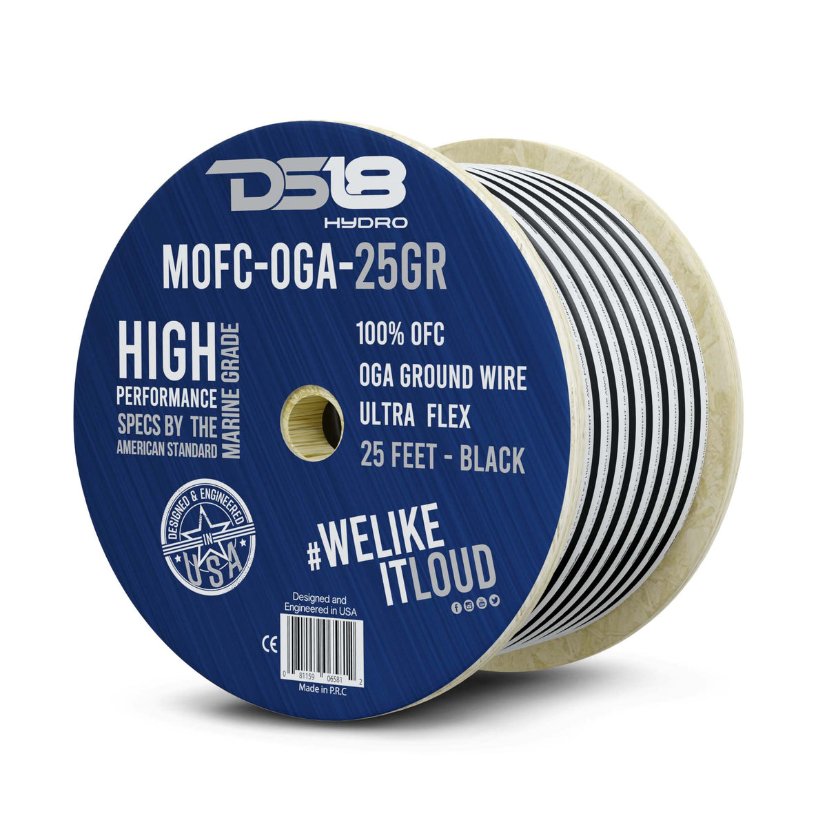0-GA Marine Grade Tinned 100% Copper OFC Ground Wire -25 Feet.