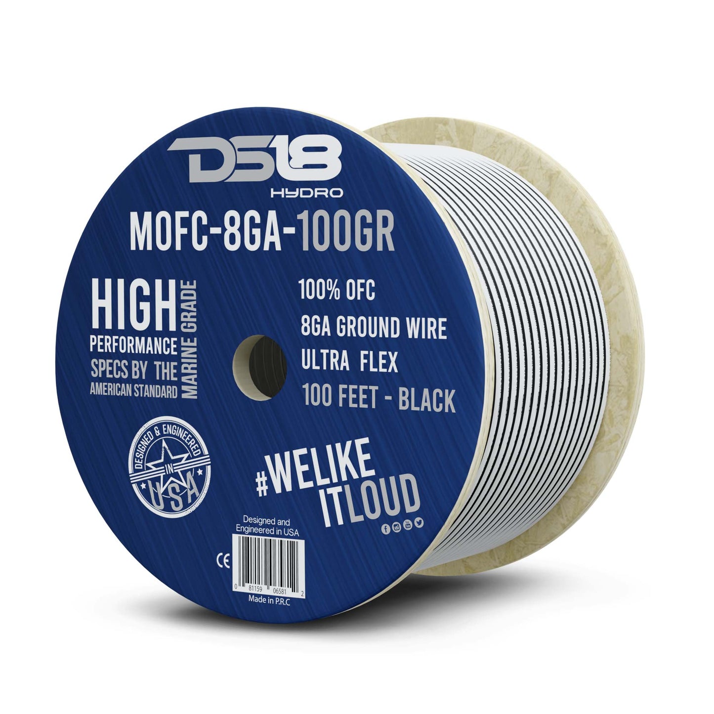 8-GA Marine Grade Tinned 100% Copper OFC Ground Wire -100 Feet.